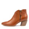 Shoes DJANGO & JULIETTE | Josky Tan Leather Heeled Boots