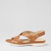 Shoes ZIERA | Bellmont W Dark Tan Leather Sandals