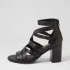 Shoes TOP END | Witt Black Leather Sandals