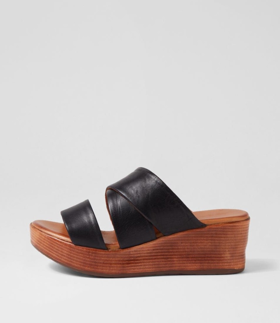 Shoes DIANA FERRARI | Cisabel Black Leather Sandals