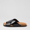 Shoes DJANGO & JULIETTE | Nedal Black Patent Leather Slides