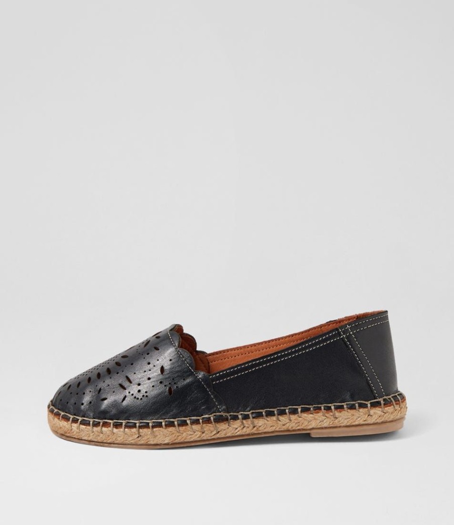 Shoes DIANA FERRARI | Urelia Black Leather Loafers