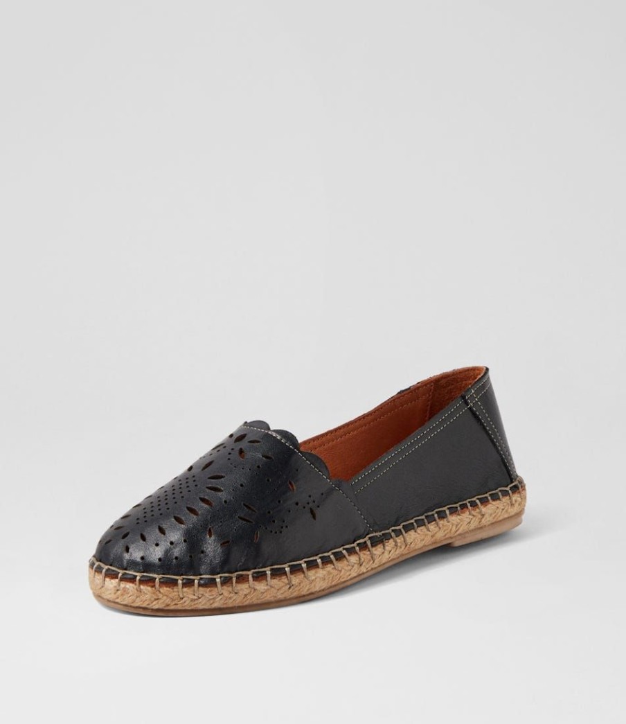 Shoes DIANA FERRARI | Urelia Black Leather Loafers