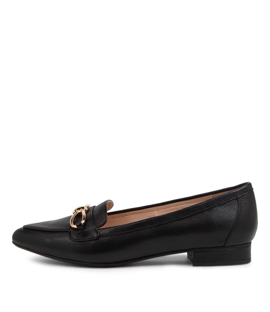 Shoes DIANA FERRARI | Dae Black Leather Ballet Flats