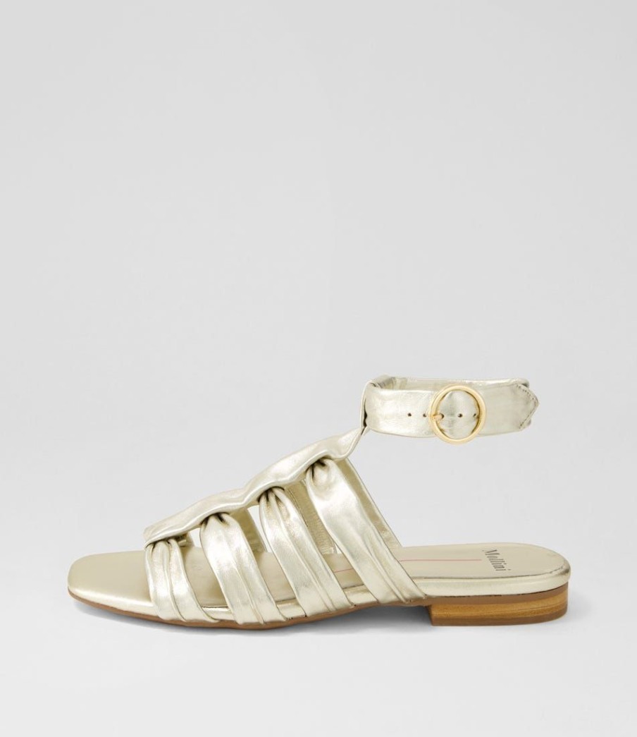 Shoes MOLLINI | Austia Pale Gold Leather Sandals