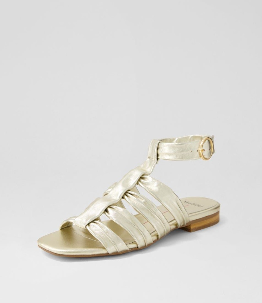 Shoes MOLLINI | Austia Pale Gold Leather Sandals