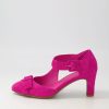 Shoes DJANGO & JULIETTE | Tunis Fuchsia Suede Mary Jane Heels