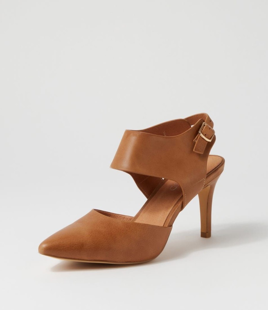 Shoes TOP END | Barlina Tan Leather Heels