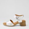 Shoes DIANA FERRARI | Simine White Silver Leather Sandals