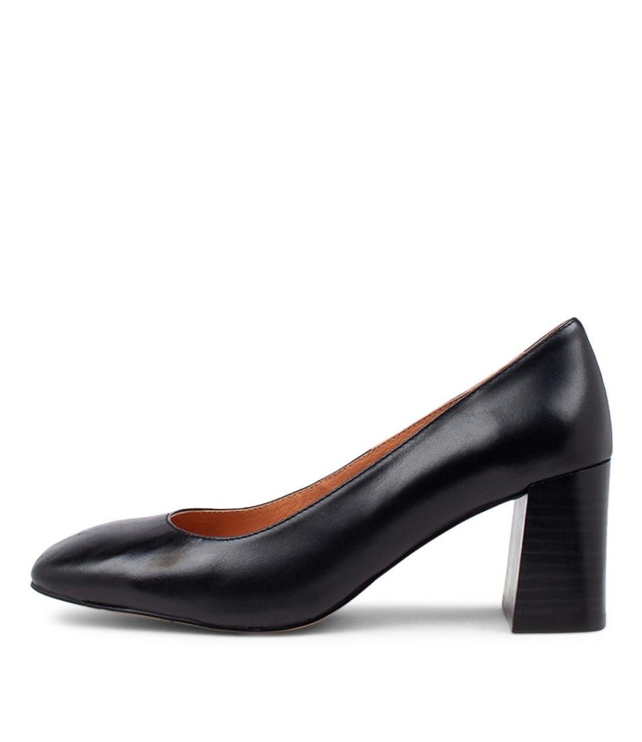 Shoes MOLLINI | Ted Black Leather Pump Heels Bh