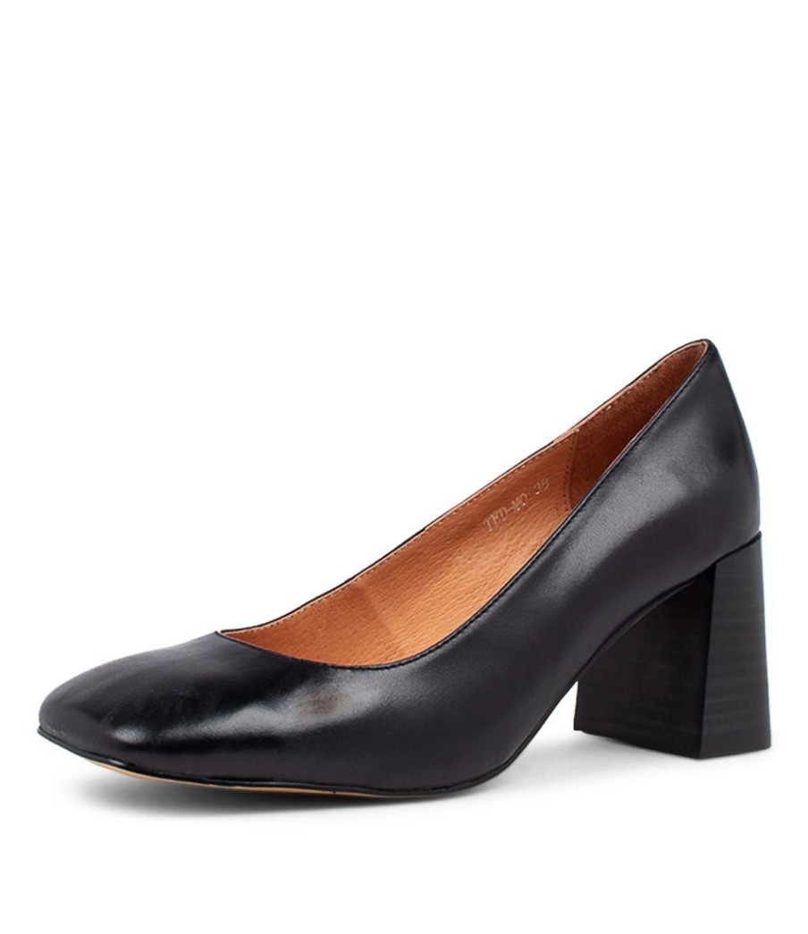 Shoes MOLLINI | Ted Black Leather Pump Heels Bh