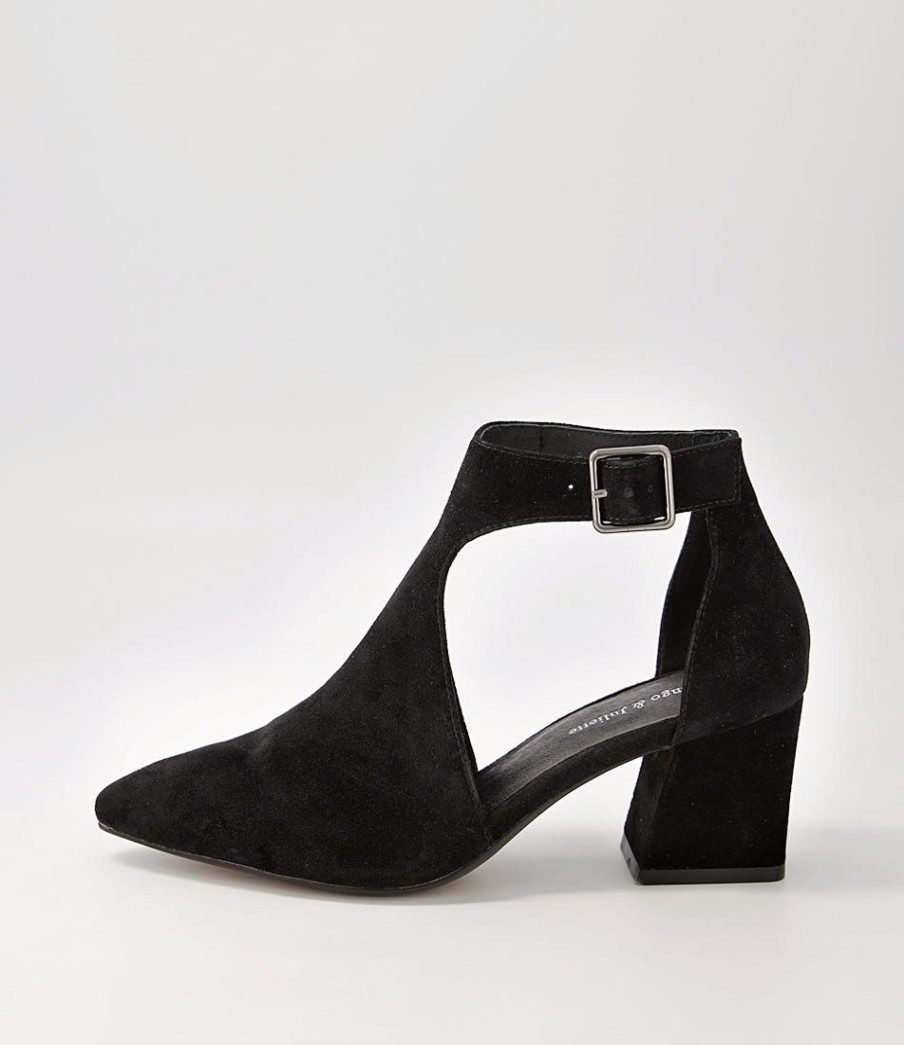 Shoes DJANGO & JULIETTE | Moreno Black Suede Heels