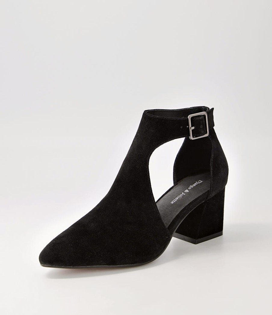 Shoes DJANGO & JULIETTE | Moreno Black Suede Heels