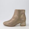 Shoes ZIERA | Ziggys W Argento Cut Leather Ankle Boots