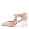 Shoes DJANGO & JULIETTE | Happie Nude Shimmer Leather Mary Jane Heels