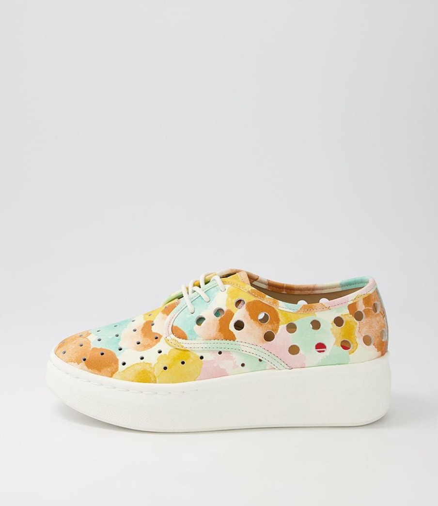 Shoes ROLLIE | Derby City Circle Colour Burst Leather Sneakers