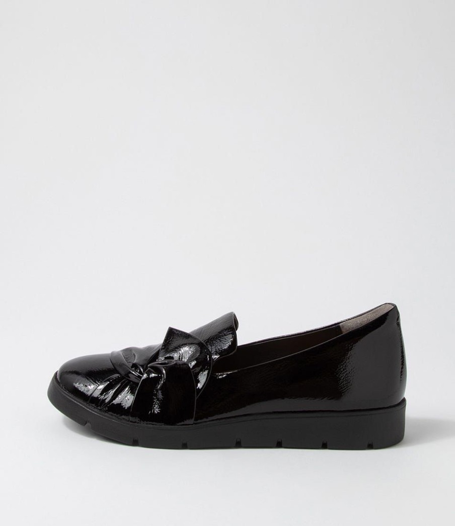 Shoes ZIERA | Miless W Black Patent Leather Loafers