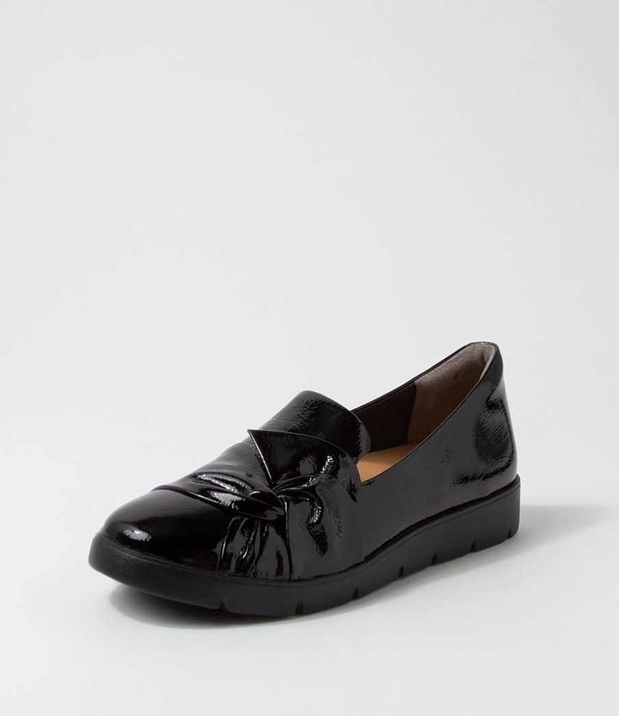 Shoes ZIERA | Miless W Black Patent Leather Loafers