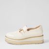 Shoes TOP END | Senas Ivory Patent Leather Loafers