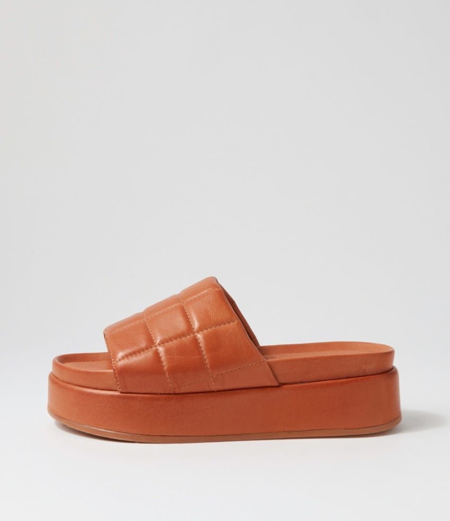 Shoes MOLLINI | Pantas Tan Leather Slides