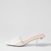 Shoes DJANGO & JULIETTE | Rallas White Vinylite Mules