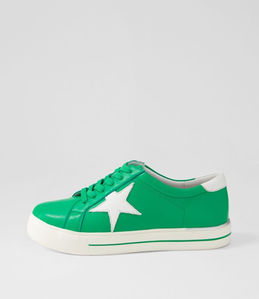 Shoes ZIERA | Alysia W Bright Emerald White Multi Sneakers