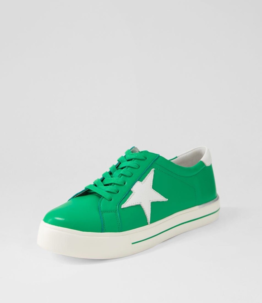 Shoes ZIERA | Alysia W Bright Emerald White Multi Sneakers