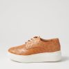 Shoes ROLLIE | Derby City Maze Soft Tan Rose Gold Leather Sneakers