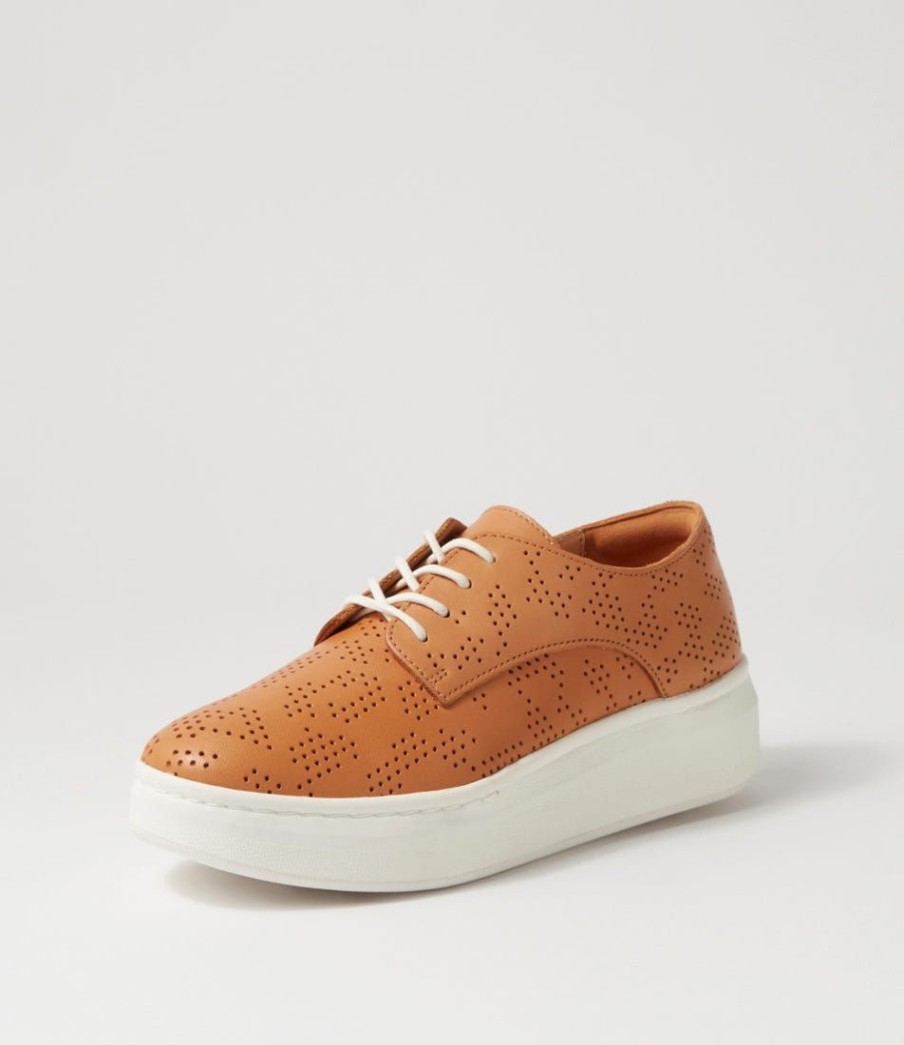 Shoes ROLLIE | Derby City Maze Soft Tan Rose Gold Leather Sneakers