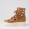 Shoes DJANGO & JULIETTE | Urchie Dark Tan Vanilla Leather Sneakers