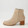 Shoes DIANA FERRARI | Bendigo Taupe Natural Heel Leather Ankle Boots