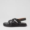 Shoes DIANA FERRARI | Burren Black Leather Sandals