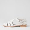 Shoes DJANGO & JULIETTE | Acely White Leather Flat Shoes