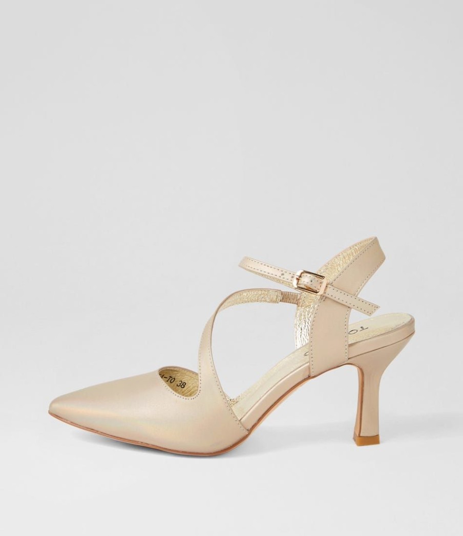 Shoes TOP END | Lukka Gold Rainbow Leather Heels