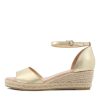 Shoes DJANGO & JULIETTE | Skip Gold Natural Rope Leather Espadrilles