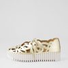 Shoes DJANGO & JULIETTE | Bello Pale Gold Crush Leather Sneakers