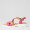 Shoes DJANGO & JULIETTE | Matedy Fuchsia Dark Tan Multi Sandals