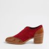 Shoes DJANGO & JULIETTE | Darbey Tan Berry Patent Suede Heels