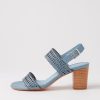 Shoes DJANGO & JULIETTE | Crista Denim Leather Sandals