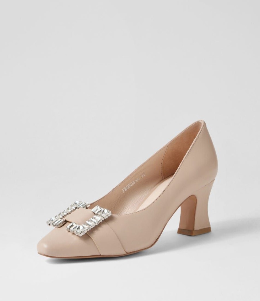 Shoes DJANGO & JULIETTE | Pronda Nude Leather Heels