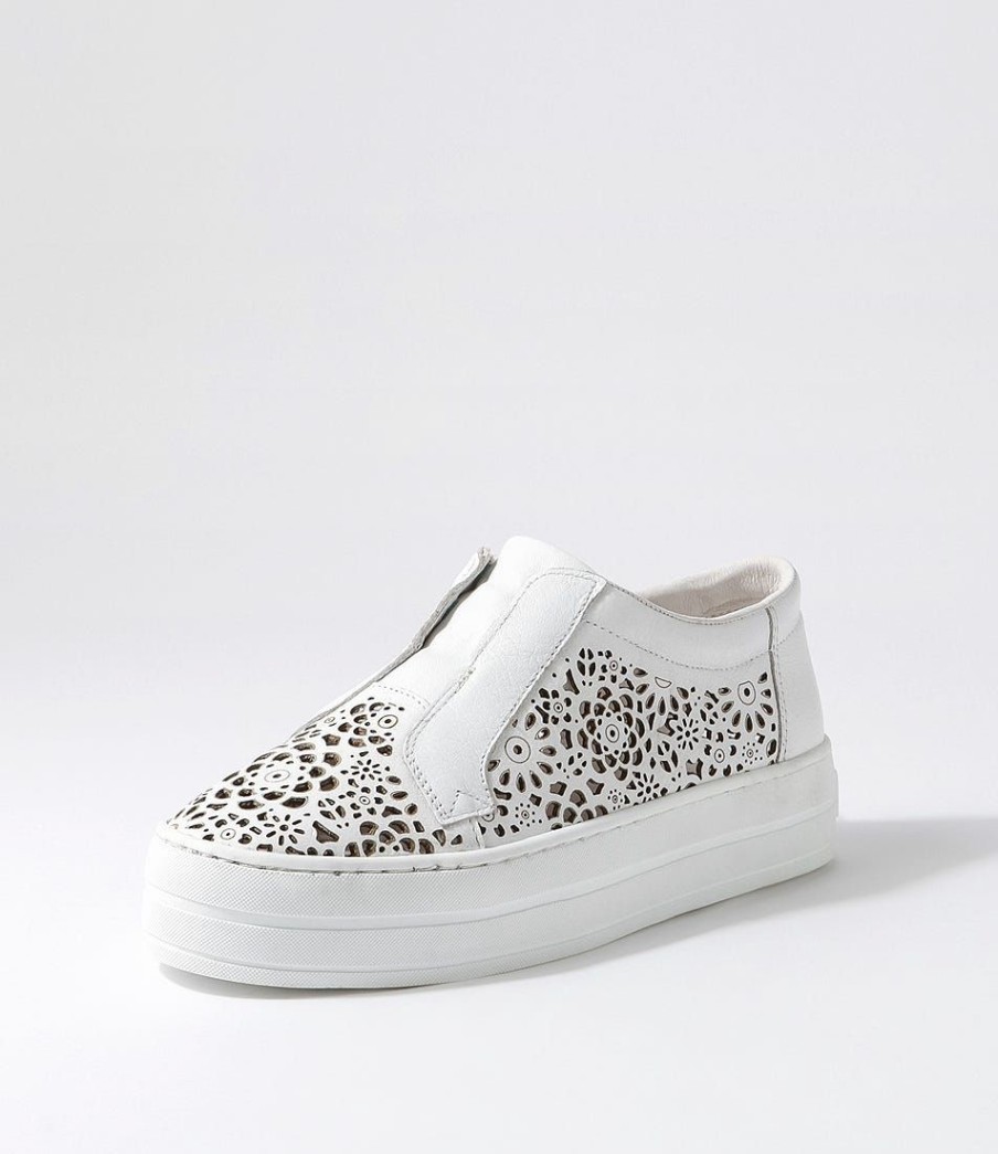 Shoes DJANGO & JULIETTE | Seong White Leather Sneakers