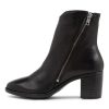 Shoes EOS | Seraphin Black Leather Ankle Boots