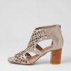 Shoes DJANGO & JULIETTE | Panter Platino Crackle Leather Sandals