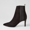 Shoes TOP END | Bryann Black Suede Elastic Chelsea Boots