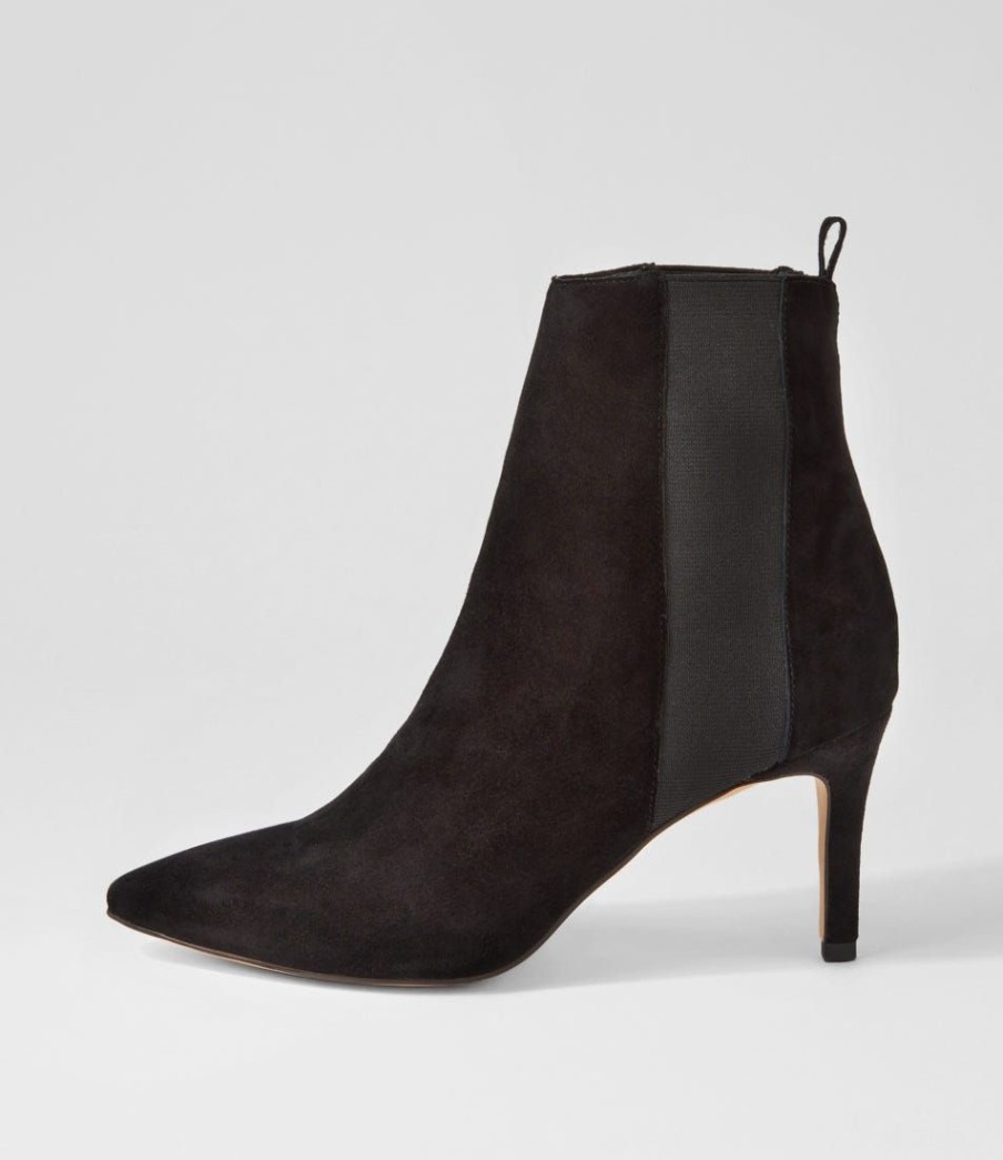 Shoes TOP END | Bryann Black Suede Elastic Chelsea Boots