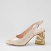 Shoes DJANGO & JULIETTE | Lantos Nude Shimmer Leather Jewels Sandals