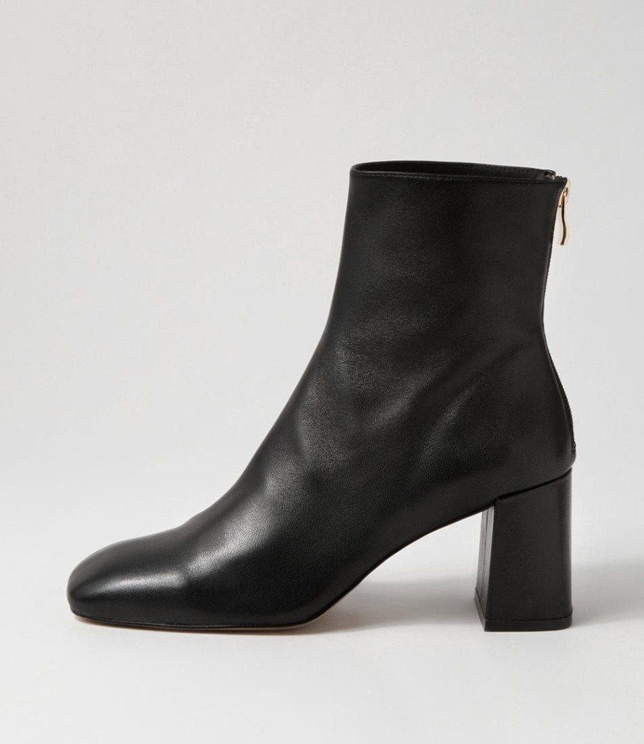 Shoes MOLLINI | Tems Black Leather Ankle Boots