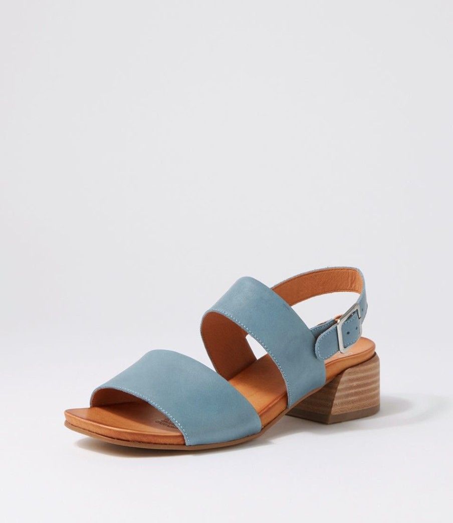 Shoes EOS | Saige Azurro Leather Sandals