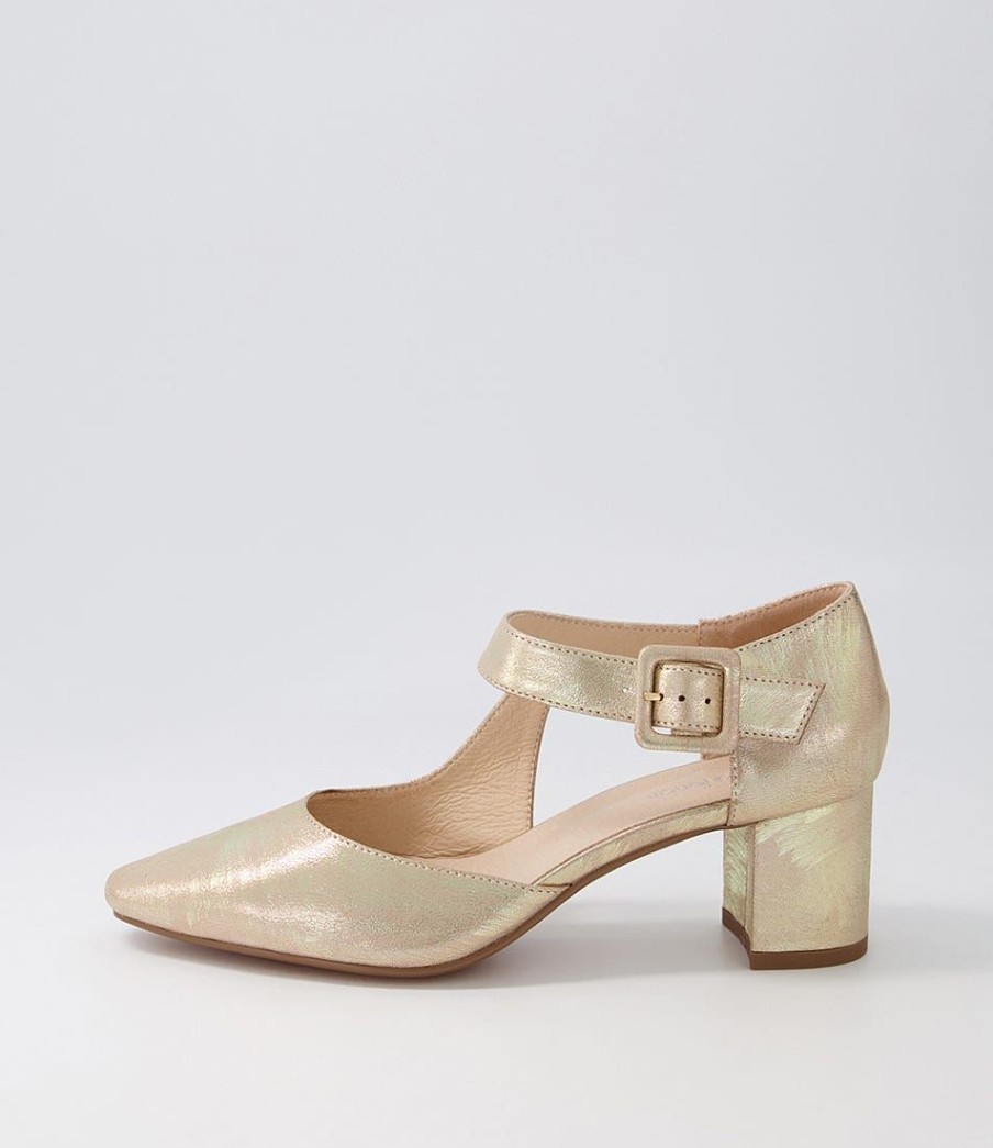 Shoes DIANA FERRARI | Latisha Pale Gold Brushed Leather Heels