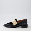 Shoes DJANGO & JULIETTE | Ering Black Gold Patent Suede Loafers